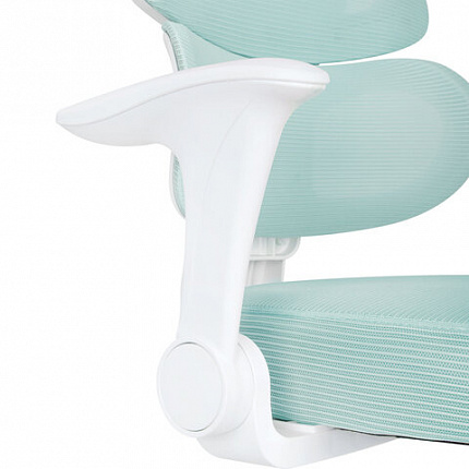 Кресло детское с поясничной поддержкой BRABIX KIDS "MG-225", сетка/ткань TW, голубое, 533317