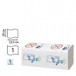 Полотенца бумажные 410 шт., TORK (Система H5) PeakServe, UNIVERSAL, КОМПЛЕКТ 12 пачек, 22,5x20 см, W-сложение, 100585