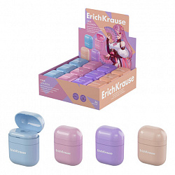 Точилка ERICH KRAUSE "Case Manga", с контейнером, пластиковая, корпус ассорти, 60041