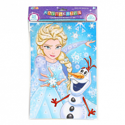 Фигурная мозаика из ЭВА, АССОРТИ 12 видов, 21х30 см, на картоне, МУЛЬТИ АРТ, 5919