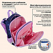 Ранец BRAUBERG PREMIUM, 2 отделения, с брелоком, "Кот с бабочками", СВЕТЯЩИЙСЯ, 38х29х16 см, 273099