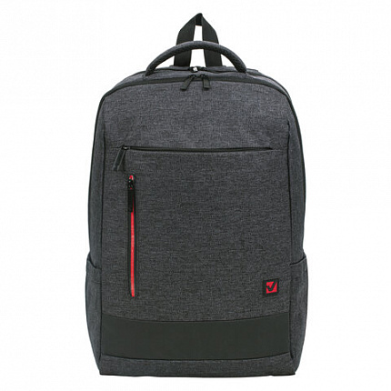 Рюкзак BRAUBERG URBAN универсальный, с отделением для ноутбука, "Houston", темно-серый, 45х31х15 см, 229895