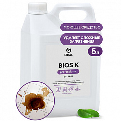 Средство моющее 5,6 кг, GRASS BIOS K для промышленного оборудования, щелочное, концентрат, 125196