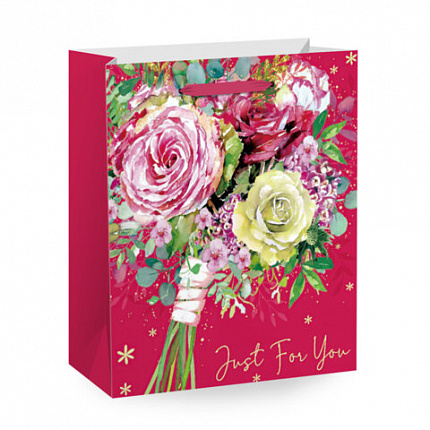 Пакет подарочный (1 штука) 41х19х49см (XXL) "Super Jumbo", ассорти, глиттер, фольга, ЗОЛОТАЯ СКАЗКА, 700829