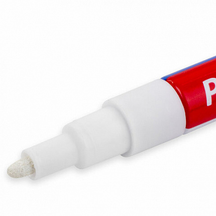 Маркер-краска лаковый EXTRA (paint marker) 2 мм, БЕЛЫЙ, УСИЛЕННАЯ НИТРО-ОСНОВА, BRAUBERG, 151967