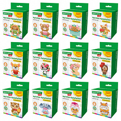 Фигурка-раскраска из гипса "С открыткой", с красками и кистью, ассорти, BRAUBERG KIDS, 666011