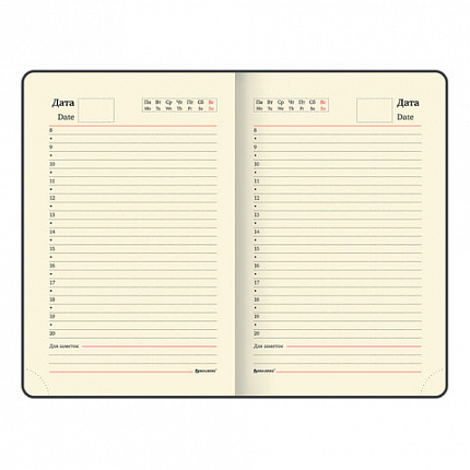 Ежедневник недатированный МАЛЫЙ 100х150 мм А6 BRAUBERG "Metropolis Ultra", под кожу, 160 л., коричневый, 113301