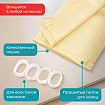 Шторка для ванной ПОЛИЭСТЕР, 180х180 см, кольца в комплекте, ЗОЛОТОЙ БРИЛЛИАНТ, PRIMILA (ПРИМИЛА), 700089