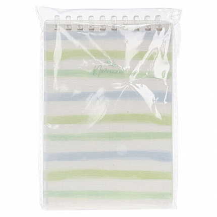 Блокнот МАЛЫЙ ФОРМАТ А6, 80 л., мягкий гребень, пластик, фольга, клетка, HATBER, NATURAL LINES, 090246, 80Б6A1мс_33481