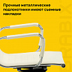Кресло офисное BRABIX "Energy EX-509", экокожа, хром, бежевое, 531166