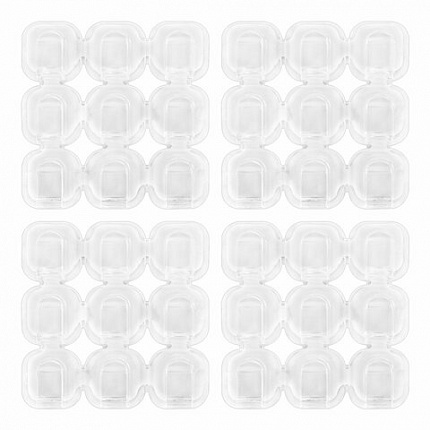 Крючки самоклеящиеся для гирлянд и проводов 1,5х1,5 см, КОМПЛЕКТ 36 шт., LAIMA Home, 608796