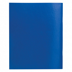 Тетрадь бумвинил, синий, А5, 48 л., скоба, офсет №2, ЭКОНОМ, клетка с полями, STAFF, 402018