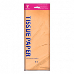 Цветная бумага ТИШЬЮ 17 г/м2, 50х66 см, 10 листов, персиковый цвет, ЗОЛОТАЯ СКАЗКА, 116481