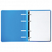 Тетрадь на кольцах А5 160х215 мм, 80 л., пластик, клетка, BRAUBERG, "Голубой", 403251