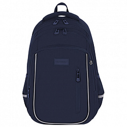 Рюкзак BRAUBERG INTENT, 2 отделения, 4 кармана, "Navy blue", 39х27х14 см, 273113