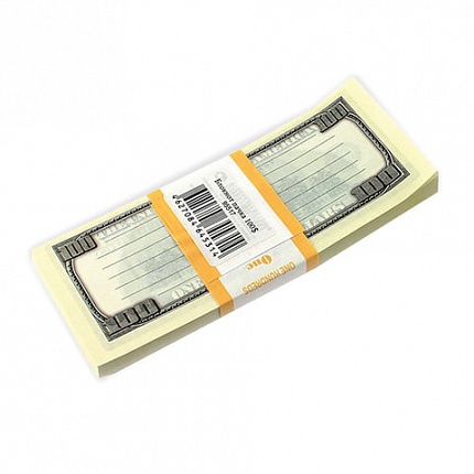 Блок для записей "100 долларов", проклеенный, 15х6х1 см, NH0000013