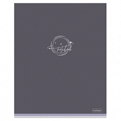 Тетрадь А5 48 л., HATBER скоба, клетка, Soft-touch ламинация, "Лаконично" (микс в спайке), 090520, 48Т5лВ1