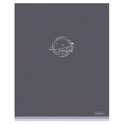 Тетрадь А5 48 л., HATBER скоба, клетка, Soft-touch ламинация, "Лаконично" (микс в спайке), 090520, 48Т5лВ1