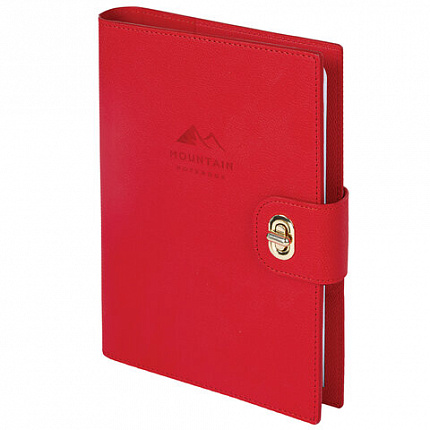 Ежедневник-органайзер недатированный B5 167х240мм BRAUBERG "Nova", под кожу, 160л, красный, 116203