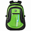 Рюкзак BRAUBERG HIGH SCHOOL универсальный, 3 отделения, "Лайм", черный/салатовый, 46х31х18 см, 225524