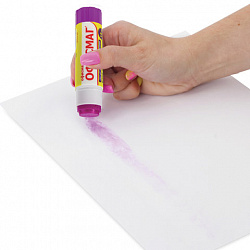 Клей-карандаш ОФИСМАГ 15 г, обесцвечивающийся после высыхания, 225963