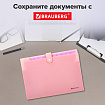 Папка-органайзер на кнопке 12 отделений, BRAUBERG "Extra", А4, персиковая с лавандовым, 271931