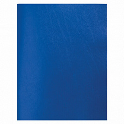 Тетрадь бумвинил, синий, А4 (большой формат), 80 л., скоба, офсет №2, ЭКОНОМ, клетка, STAFF, 402649