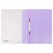 Скоросшиватель пластиковый BRAUBERG "Pastel" А4, 130/180 мкм, лиловый, 270456