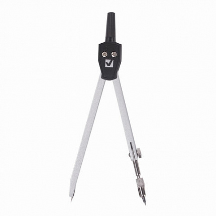 Готовальня BRAUBERG "Architect", 7 предметов: циркуль + кронциркуль с рейсфедором, рейсфедер + держатель, 2 вставки, грифель, 210346