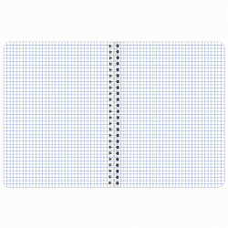 Тетрадь А5 120 л. BRAUBERG, гребень, клетка, глянцевая ламинация, "Color" (микс в спайке), 404447