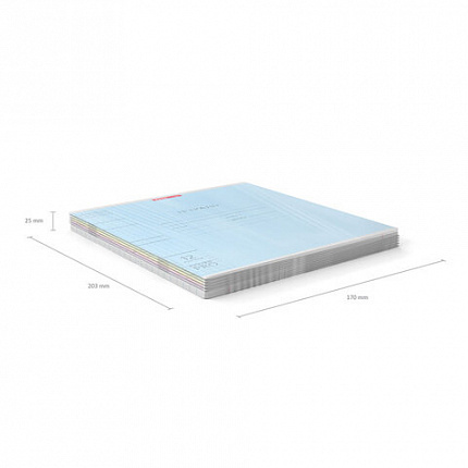 Тетрадь обложка пластик, 12 л. клетка, Erich Krause, CoverPro (микс в спайке), 56338