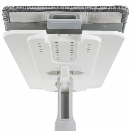 Швабра с отжимом и ведром 11л/9л, двухкамерное, ProClean, насадка из микрофибры карманы с 2-х сторон, белый, LAIMA, 607979