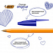 Ручки шариковые BIC "Orange Fine", НАБОР 8 шт., СИНИЕ, линия письма 0,32 мм, пакет, 919228/516351