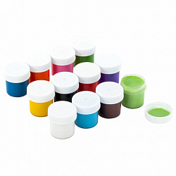 Гуашь ПИФАГОР "СОЛНЫШКО", 12 цветов по 25 мл, 192646