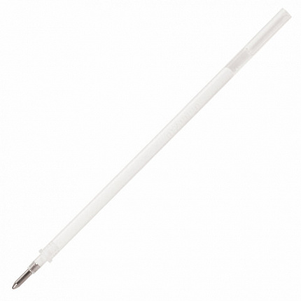 Стержень гелевый BRAUBERG "White", 130 мм, БЕЛЫЙ, евронаконечник, узел 1 мм, линия письма 0,5 мм, 170378