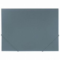 Папка на резинках А4 BRAUBERG PIXEL, серая, до 300 листов, 0,5 мм, 273041