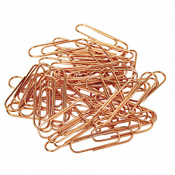 Скрепки BRAUBERG, 28 мм, омедненные, 100 шт., в картонной коробке, 270448