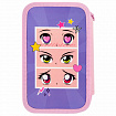 Пенал ПИФАГОР, 3 отделения, ламинированный картон, 19х11 см, "Anime eyes", 272251