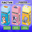 Ластик FUNSTER (ФАНСТЕР) "PETS", 50х21х16 мм, прямоугольный, картонный держатель, экологичный ПВХ, ассорти, 272725