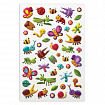 Наклейки зефирные "Букашки", многоразовые, 10х15 см, ЮНЛАНДИЯ, 661828