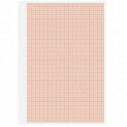 Бумага масштабно-координатная (миллиметровая), скоба, А4, оранжевая, 16 листов, 65 г/м2, STAFF, 113488