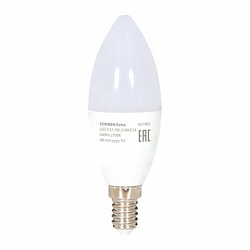 Лампа светодиодная SONNEN EXTRA, 7 (60) Вт, Е14, свеча, теплый белый, 30000 ч, LED C37-7W-2700-Е14, 457902