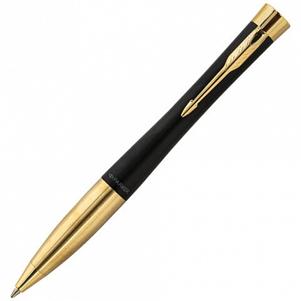 Ручка шариковая Parker "Urban Twist Black GT", ежедневник А5 черный, пакет, 880898