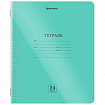 Тетрадь пластиковая обложка (прозрачная) 24 листа, клетка, BRAUBERG "Smart Cover", ЗЕЛЕНАЯ, 405034