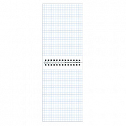 Блокнот МАЛЫЙ ФОРМАТ А6 108х146 мм, 48 л., гребень, картон, клетка, ОФИСМАГ, синий, 129870