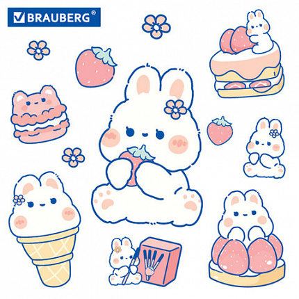 Пенал пластиковый BRAUBERG, пастельный розовый, наклейки в комплекте, 21х9х3 см, 272271