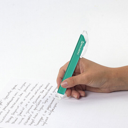 Ластик выдвижной + 2 сменных ластика BRAUBERG "TRIOS", 124х12х12 мм, бирюзовый корпус, 272693