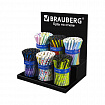 Подставка под ручки и карандаши в тубах BRAUBERG, металл, 6 отделений, 32x30x21 см, 505913
