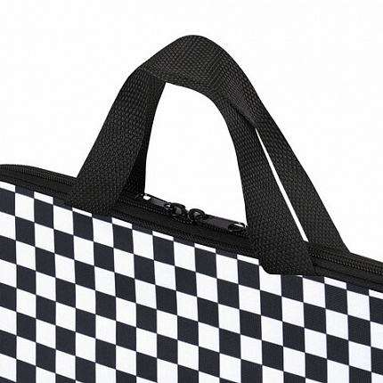 Папка на молнии с ручками BRAUBERG А4, 1 отделение, полиэстер, 20 мм, "Black and White", 272172