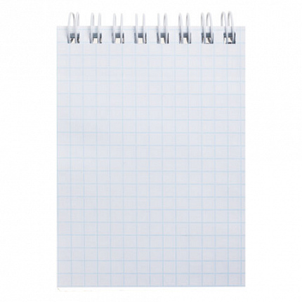 Блокнот МАЛЫЙ ФОРМАТ А7, 80 л., гребень, обложка пластик "VELVET", клетка, HATBER, черный, 081561, 80Б7В1гр_01601